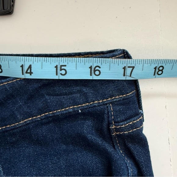 Old Navy Mid Rise Wow Boot Cut Dark Blue Jeans Denim Size 14 - Picture 12 of 12